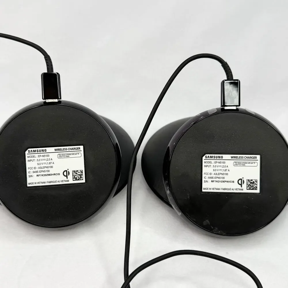 Set of Two Samsung Qi Wireless Chargers EP-N5100